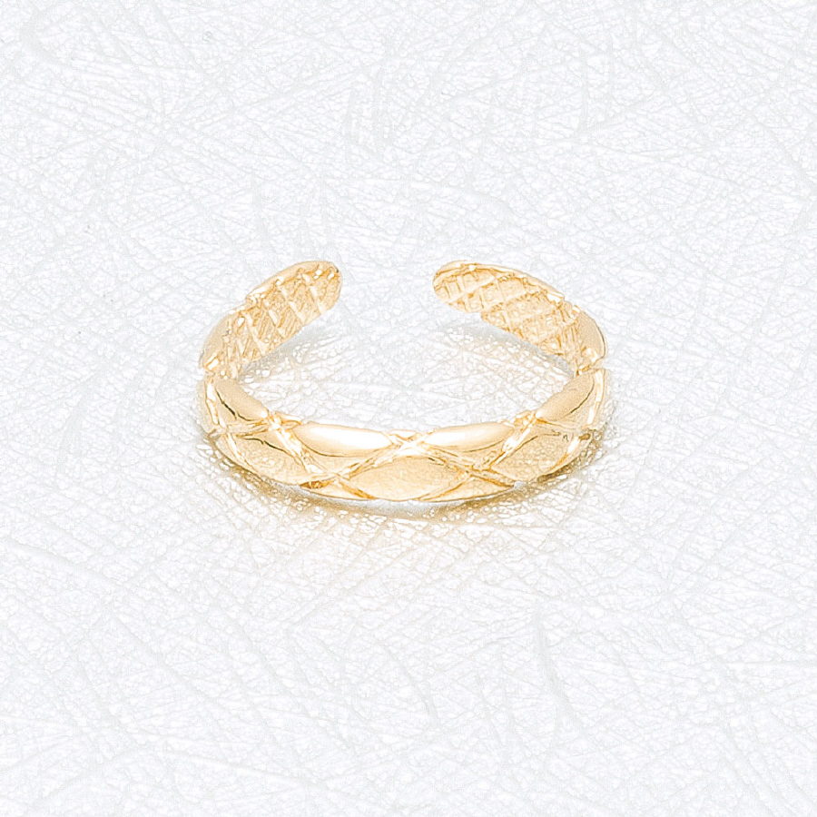 HAND DIA. CUTTOE RING-10 MILS GOLD, ADJUSTABLE