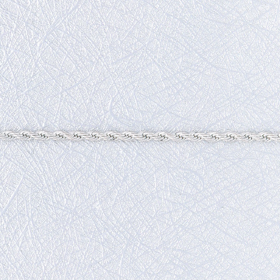 2.5 MM ROPE--100 MILS SILVER