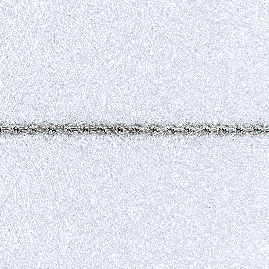 2.5 MM ROPE - WHITE GOLD